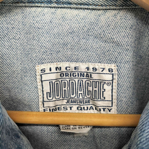 JORDACHE デニムフーディージャケット メンズ M