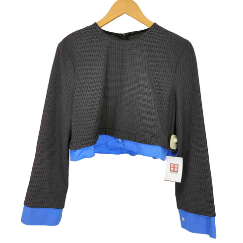 ザラ ZARA コントラストチェックトップス レディース import:XL