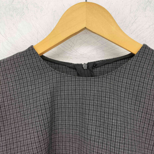 ザラ ZARA コントラストチェックトップス レディース import:XL