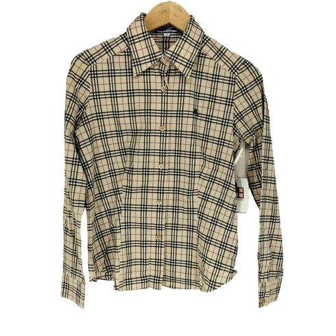 バーバリーブルーレーベル BURBERRY BLUE LABEL ノバチェック柄 L/S シャツ レディース 38