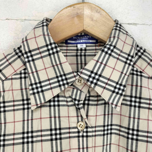 バーバリーブルーレーベル BURBERRY BLUE LABEL ノバチェック柄 L/S シャツ レディース 38