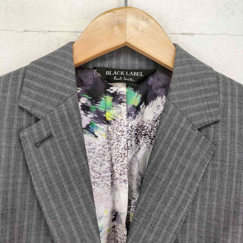 ポールスミスブラックレーベル Paul Smith BLACK LABEL 総柄ライナー1Bテーラードジャケット レディース 38