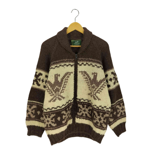 Canoe Lake 鷹 カウチンニットジャケット メンズ import:L