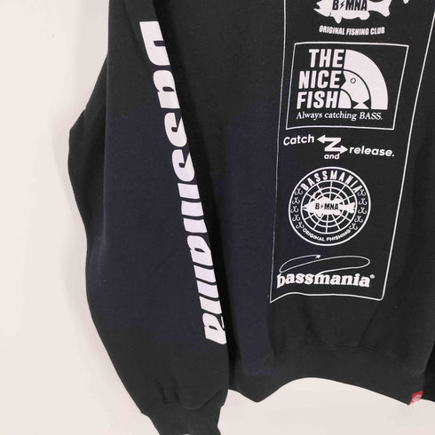 bassmania プリントスウェットシャツ メンズ JPN:M