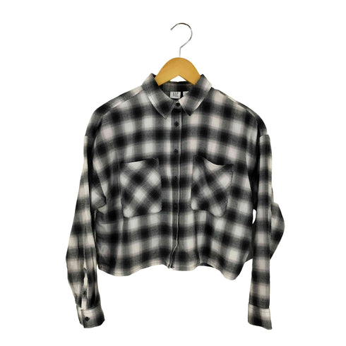 ギャップ Gap オーバーサイズ クロップド フランネルシャツ レディース XXL