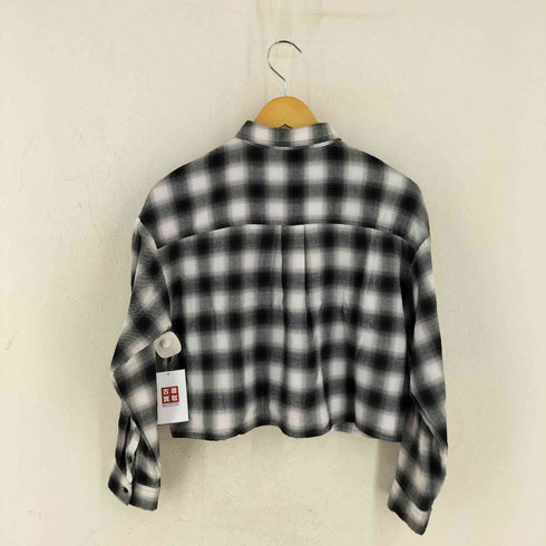 ギャップ Gap オーバーサイズ クロップド フランネルシャツ レディース XXL