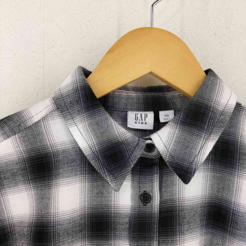 ギャップ Gap オーバーサイズ クロップド フランネルシャツ レディース XXL