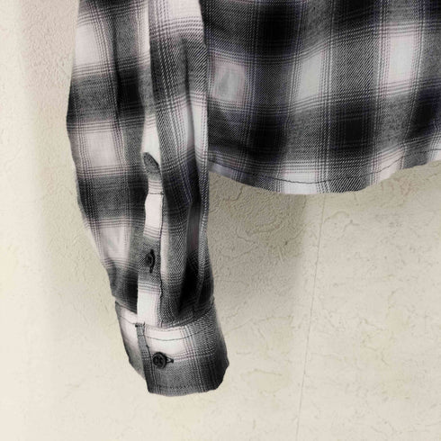 ギャップ Gap オーバーサイズ クロップド フランネルシャツ レディース XXL