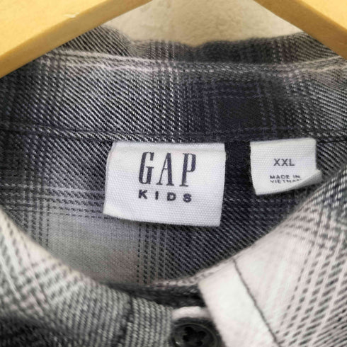 ギャップ Gap オーバーサイズ クロップド フランネルシャツ レディース XXL