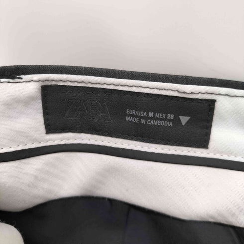 ザラ ZARA ダブルプリーツ ワイドパンツ レディース M