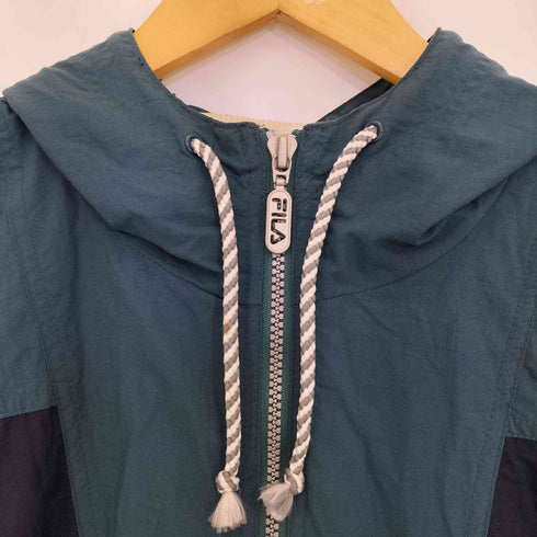 フィラ FILA 90s ナイロン 裏地メッシュ ハーフジップ アノラックパーカー メンズ JPN:L
