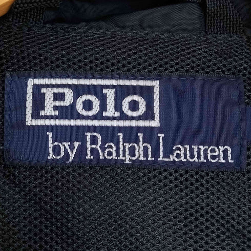 ポロバイラルフローレン Polo by RALPH LAUREN 90s~00s 刺繍 ダブルジップ 4ポケット フード付き ナイロンジャケット メンズ import:M