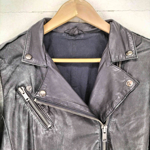 TOPSHOP 80UTIQUE ダブルレザージャケット メンズ UK66