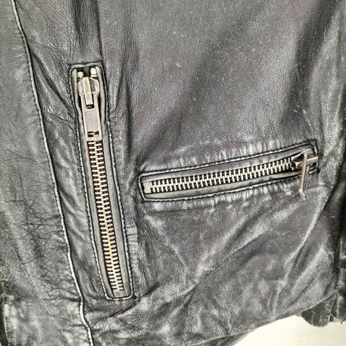 TOPSHOP 80UTIQUE ダブルレザージャケット メンズ UK66