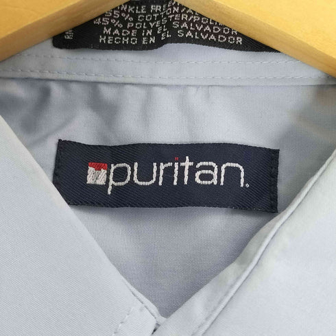 ピューリタン PURITAN 90s コットンエステル 半袖シャツ メンズ import:L