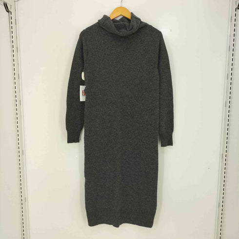 ヨウジヤマモトプリュスノアール YOHJI YAMAMOTO+NOIR 14aw タートルネックウールニットワンピース レディース JPN:2