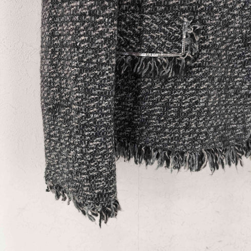 コムサイズム COMME CA ISM 00S フリンジファージャケット Y2K レディース