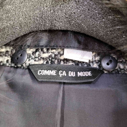 コムサイズム COMME CA ISM 00S フリンジファージャケット Y2K レディース