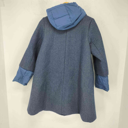 Pizzo Bianco 袖・フード素材切替コート レディース FREE