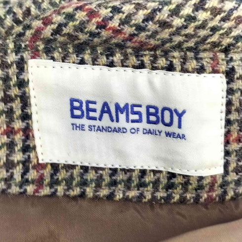 ビームスボーイ BEAMS BOY ウールガングラフプリーツスカート レディース