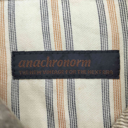 アナクロノーム Anachronorm マチ付き プリントネルシャツ メンズ JPN:0