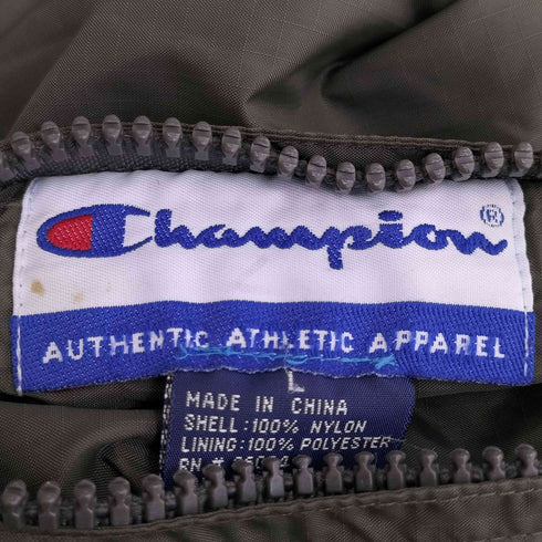 チャンピオン Champion 裏地フリーズ ナイロン フーデット プルオーバー メンズ import:L