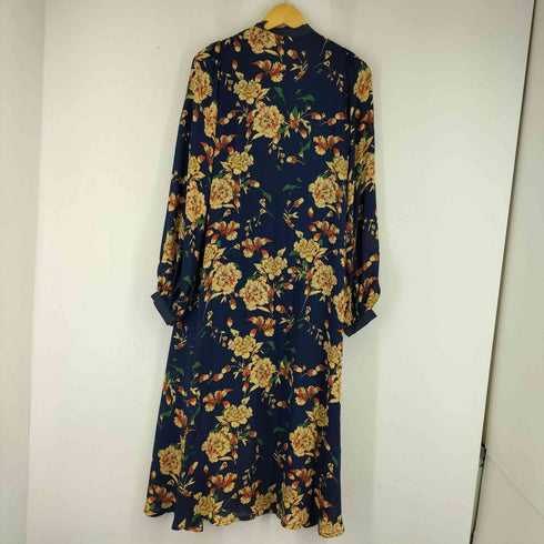 花柄 スキッパーワンピース レディース C