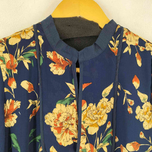 花柄 スキッパーワンピース レディース C