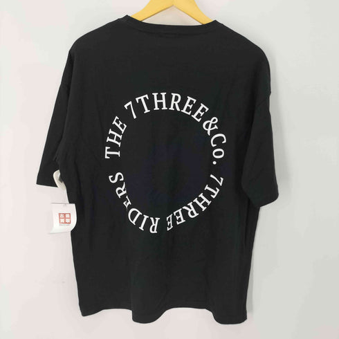 7THREE 73R サークルロゴ クルーネックTシャツ メンズ L