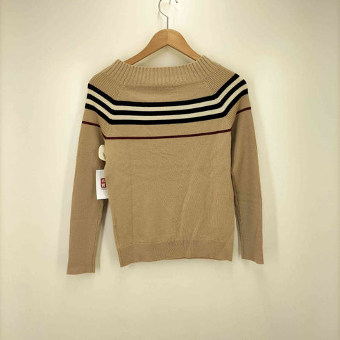バーバリーロンドン BURBERRY LONDON ボーダー柄 クルーネックニット レディース JPN:2