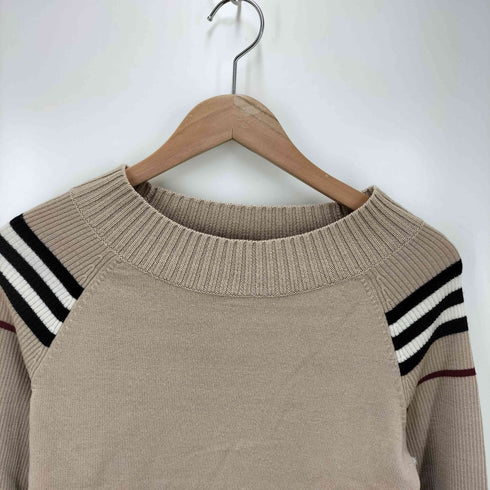 バーバリーロンドン BURBERRY LONDON ボーダー柄 クルーネックニット レディース JPN:2