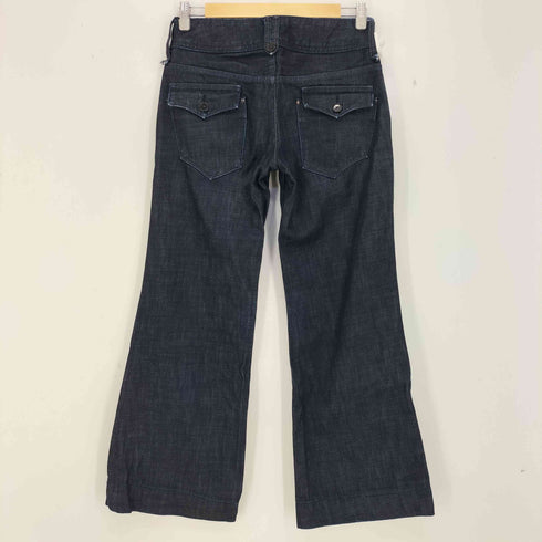 SWEET CAMEL Y2K ハイウエスト ローライズ フレア デニム レディース 28-4
