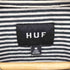 ハフ HUF フロントロゴ刺繍 モックネック ボーダー S/S カットソー レディース JPN:M