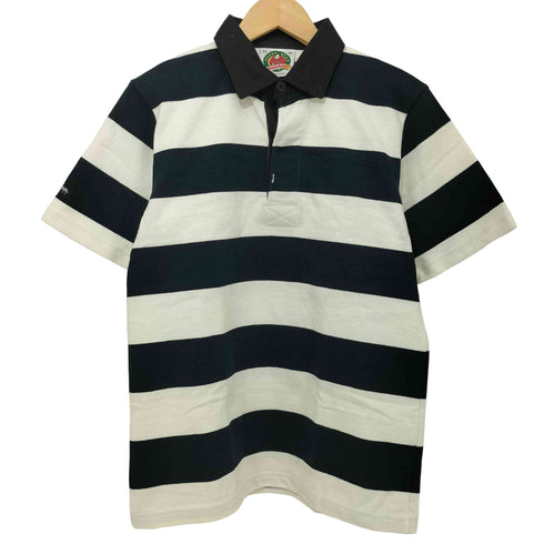 バーバリアン BARBARIAN ボーダー S/S ラガーシャツ メンズ JPN:XS