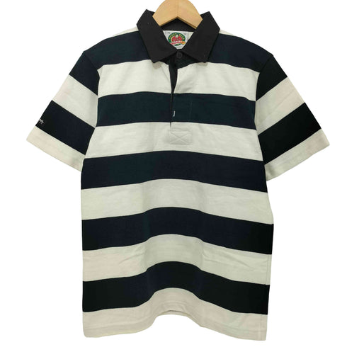 バーバリアン BARBARIAN ボーダー S/S ラガーシャツ メンズ JPN:XS