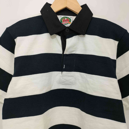 バーバリアン BARBARIAN ボーダー S/S ラガーシャツ メンズ JPN:XS