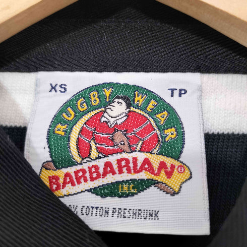 バーバリアン BARBARIAN ボーダー S/S ラガーシャツ メンズ JPN:XS