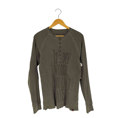 ニーキューイチニーキューゴーオム 291295=HOMME Y2K ロゴ ヘンリーネックカットソー  メンズ