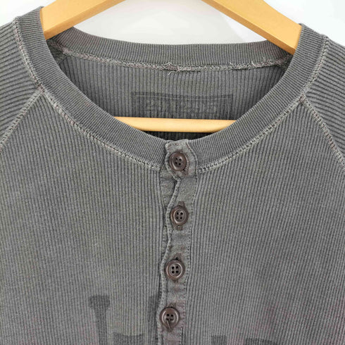 ニーキューイチニーキューゴーオム 291295=HOMME Y2K ロゴ ヘンリーネックカットソー  メンズ