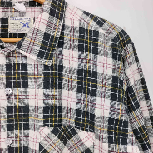 WESTERN FIELD コットンポリ 長袖チェックシャツ メンズ import:XL