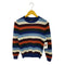 レッドフリースブルックスブラザース Red Fleece Brooks Brothers マルチカラーボーダークルーネック ウールニット セーター レディース M
