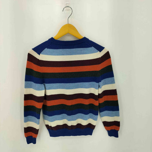 レッドフリースブルックスブラザース Red Fleece Brooks Brothers マルチカラーボーダークルーネック ウールニット セーター レディース M