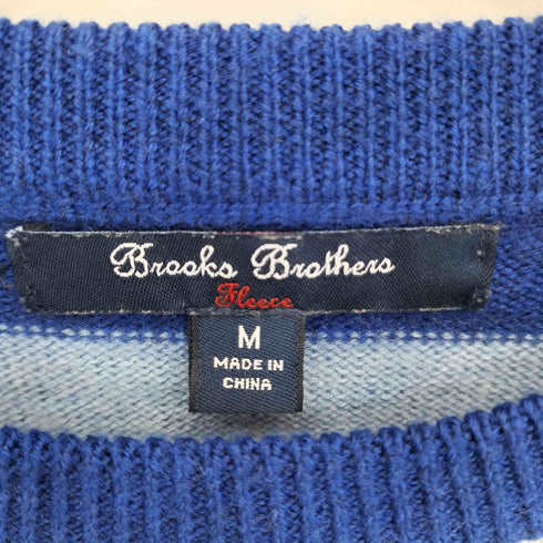 レッドフリースブルックスブラザース Red Fleece Brooks Brothers マルチカラーボーダークルーネック ウールニット セーター レディース M