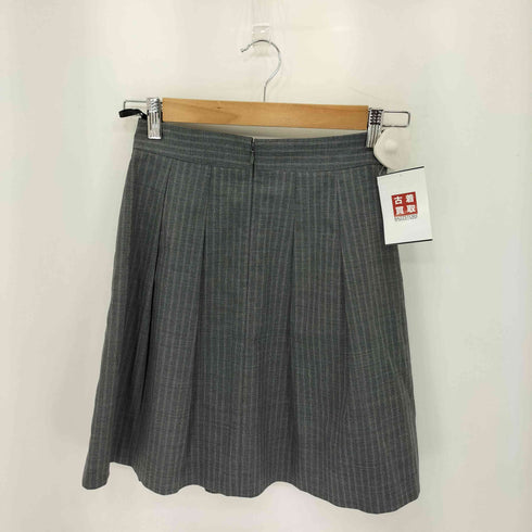 ポールスミスブラックレーベル Paul Smith BLACK LABEL ストライプデザイン ウールプリーツスカート レディース
