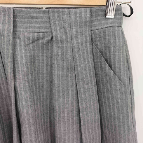 ポールスミスブラックレーベル Paul Smith BLACK LABEL ストライプデザイン ウールプリーツスカート レディース