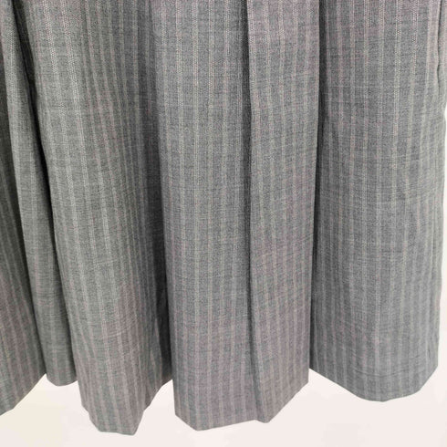 ポールスミスブラックレーベル Paul Smith BLACK LABEL ストライプデザイン ウールプリーツスカート レディース