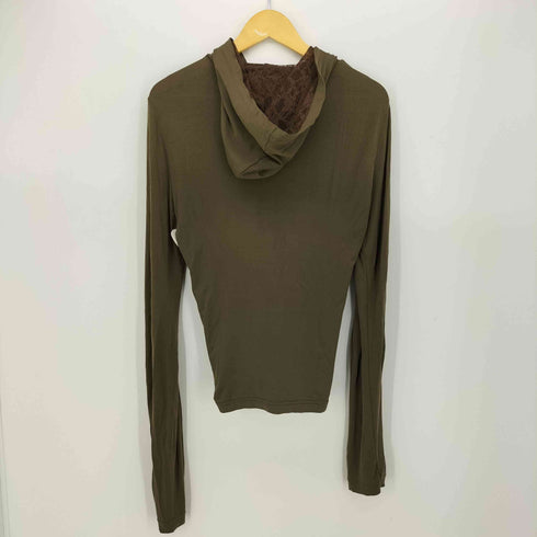 ブラックバイマウジー BLACK by moussy 00s Y2K レーヨンナイロン ダブルジップ ジップアップパーカー レディース JPN:2