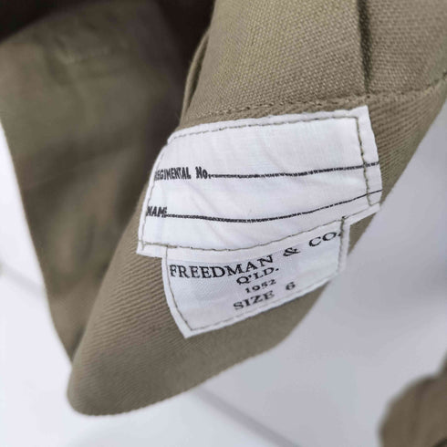 50s FREEDMAN&CO コノ字止め Lightningジップ オーストラリア軍 コットンドリルジャケット メンズ 6