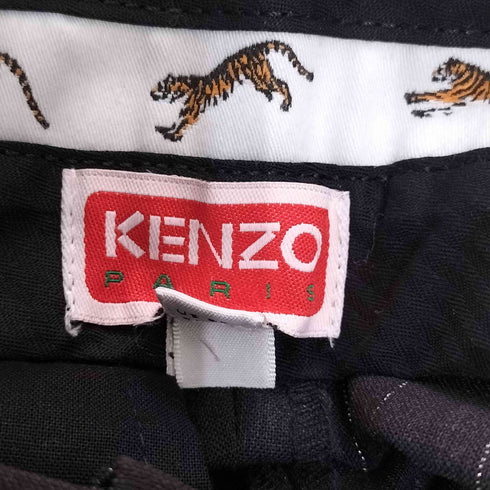 ケンゾーパリス KENZO PARIS ウール混 ストライプ柄 ストレートスラックス レディース JPN:34