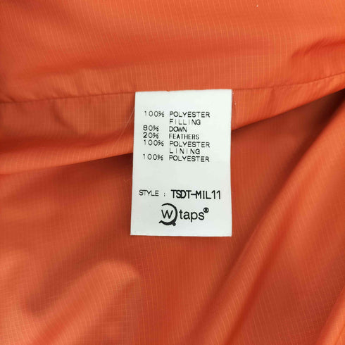 ダブルタップス WTAPS 初期タグ 袖デタッチャブル ダウンジャケット ダウンベスト メンズ JPN:XL